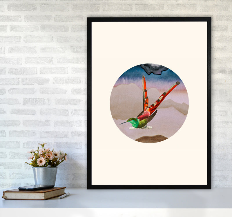 Bird Collage I Art Print by Seven Trees Design A1 White Frame