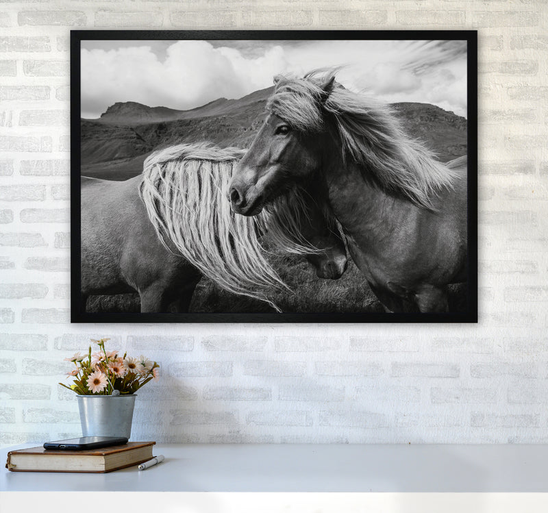 Horses In The Sky Photography Art Print by Seven Trees Design A1 White Frame