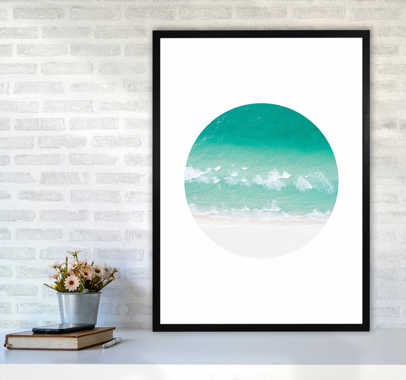 La Mar Beach Art Print by Seven Trees Design A1 White Frame