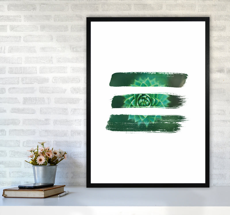 Modern Succulent I Art Print by Seven Trees Design A1 White Frame