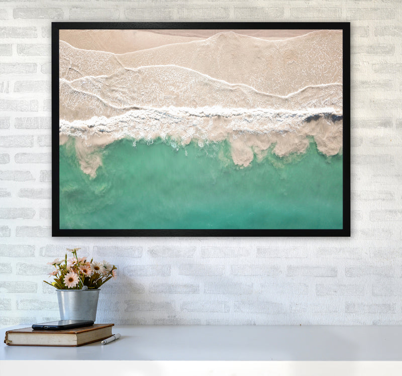 Sea From The Sky Photography Art Print by Seven Trees Design A1 White Frame