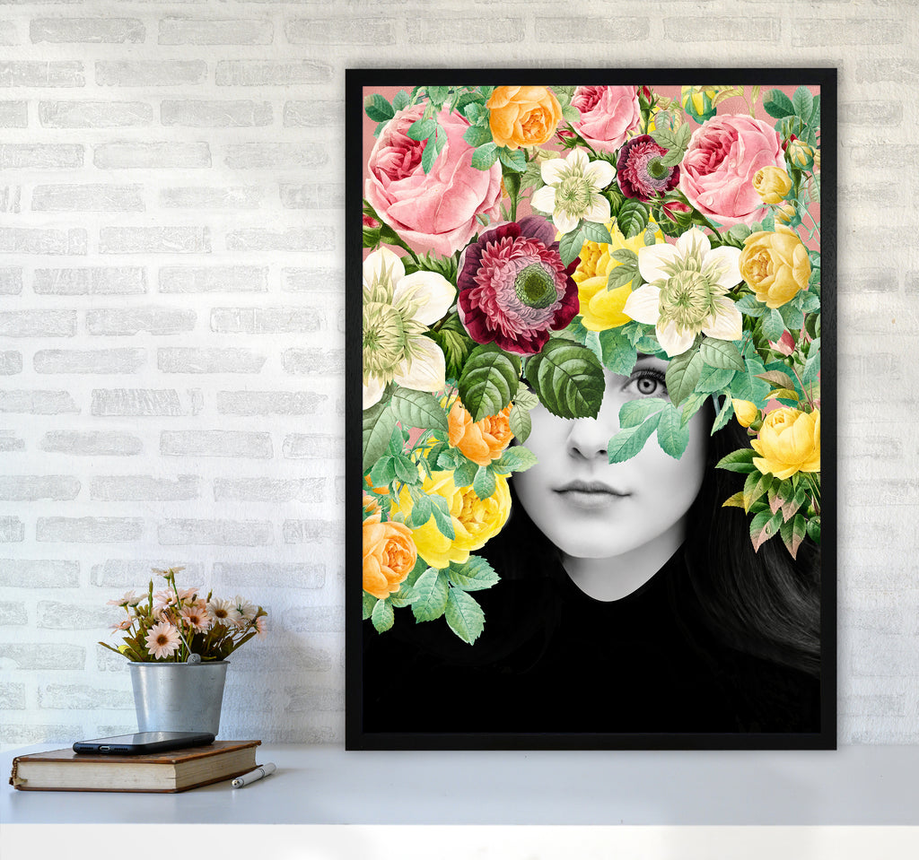 The Girl And The Flowers II Art Print by Seven Trees Design