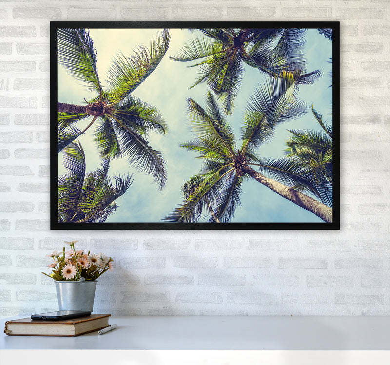 The Palms Photography Art Print by Seven Trees Design A1 White Frame
