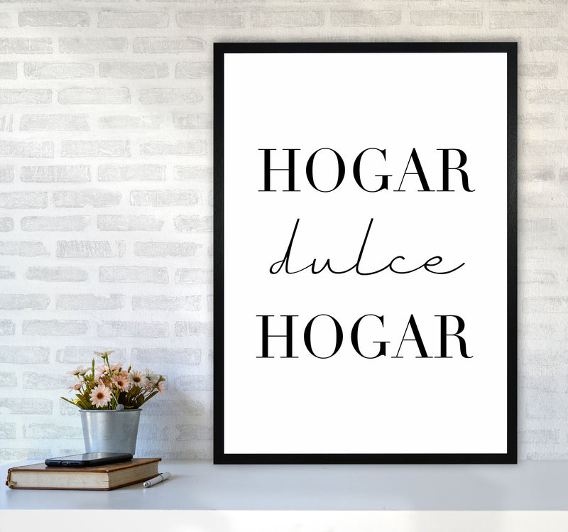 Home Sweet Home (spanish) Art Print by Seven Trees Design A1 White Frame