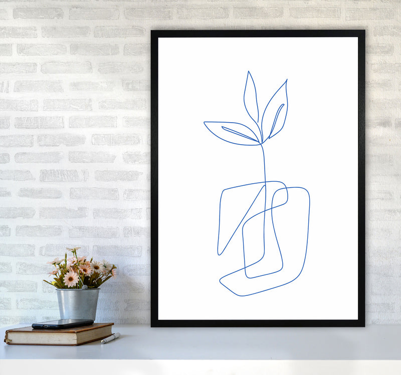 One Line Botanical II Art Print by Seven Trees Design A1 White Frame