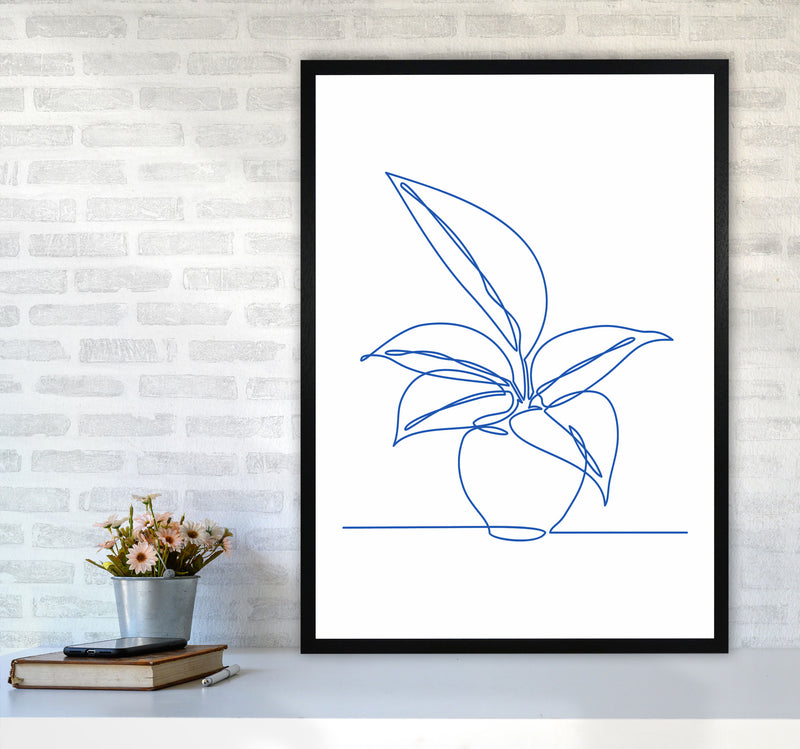One Line Plant I Art Print by Seven Trees Design A1 White Frame