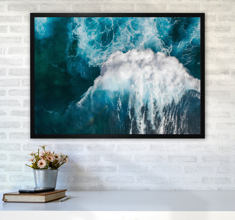 The wave Art Print by Seven Trees Design A1 White Frame