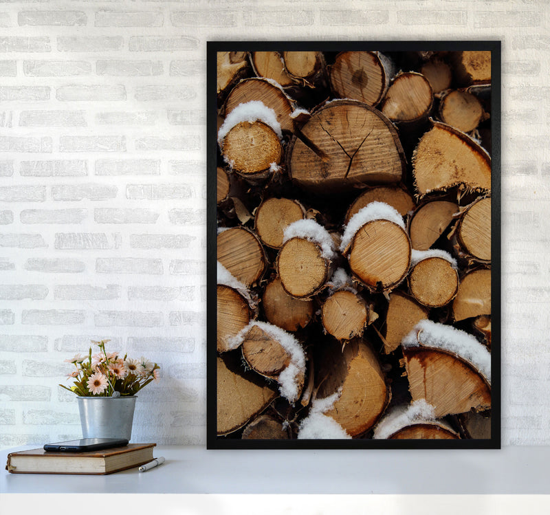 Wood Art Print by Seven Trees Design A1 White Frame