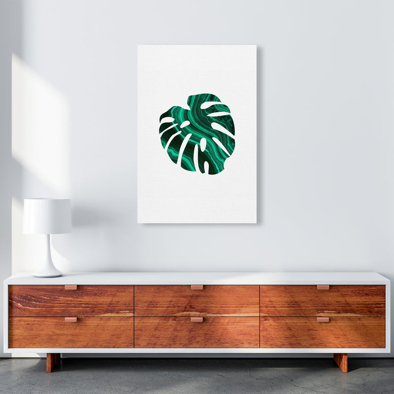 Green Marble Leaf I Art Print by Seven Trees Design A1 Canvas