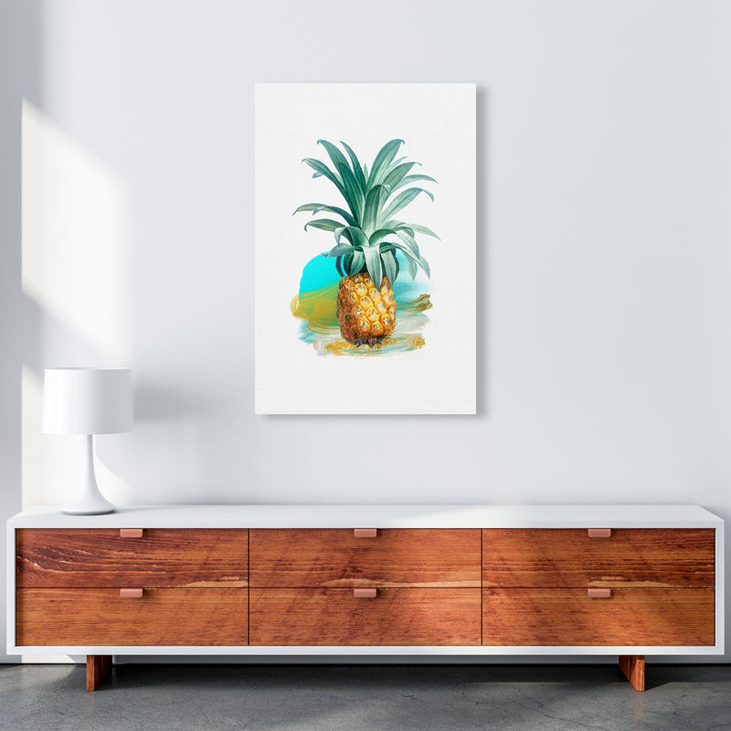 Modern Pineapple Kitchen Art Print by Seven Trees Design A1 Canvas