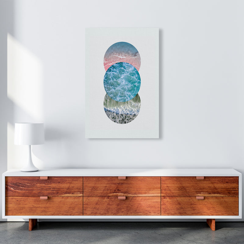 Ocean Circles Art Print by Seven Trees Design A1 Canvas