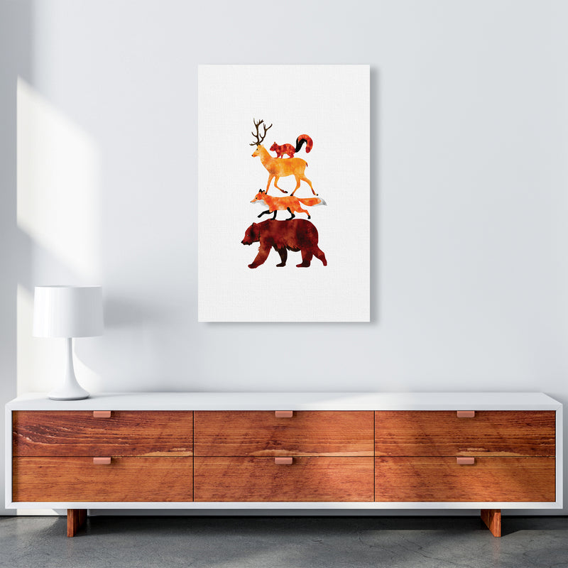 The Forest Friends Childrens Art Print by Seven Trees Design A1 Canvas