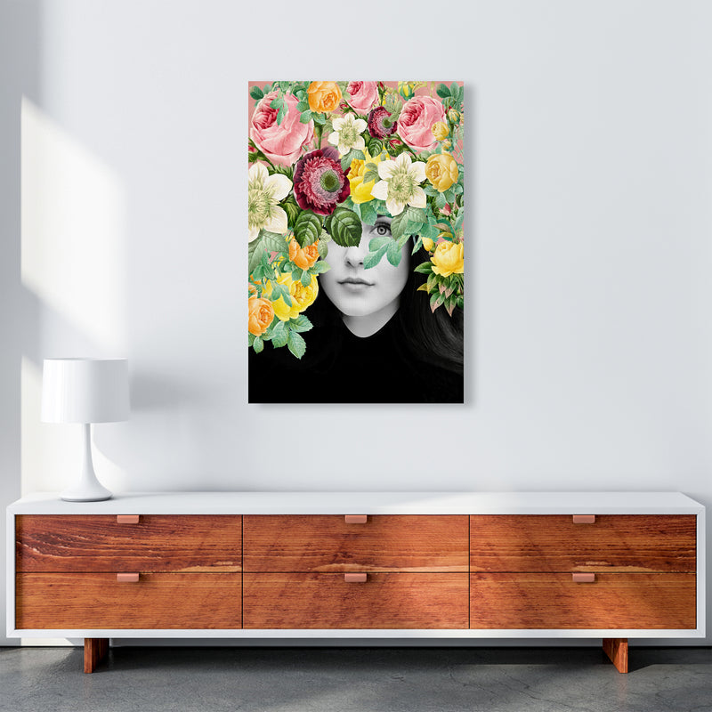 The Girl And The Flowers II Art Print by Seven Trees Design A1 Canvas