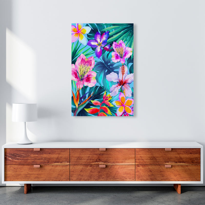 The Tropical Flowers Art Print by Seven Trees Design A1 Canvas