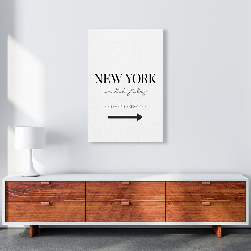 To New York Sign Art Print by Seven Trees Design A1 Canvas