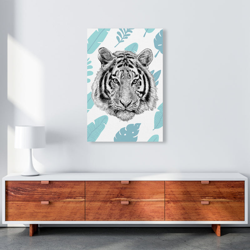 Tropical Tiger Animal Art Print by Seven Trees Design A1 Canvas