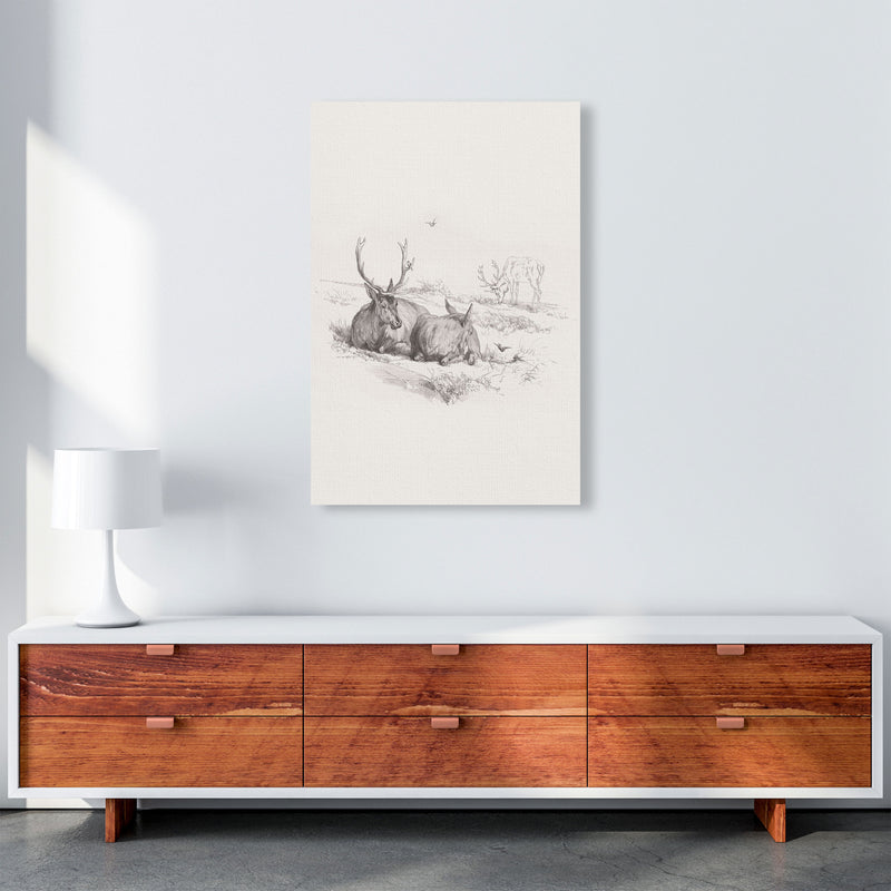 Reindeer Chilling Art Print by Seven Trees Design A1 Canvas