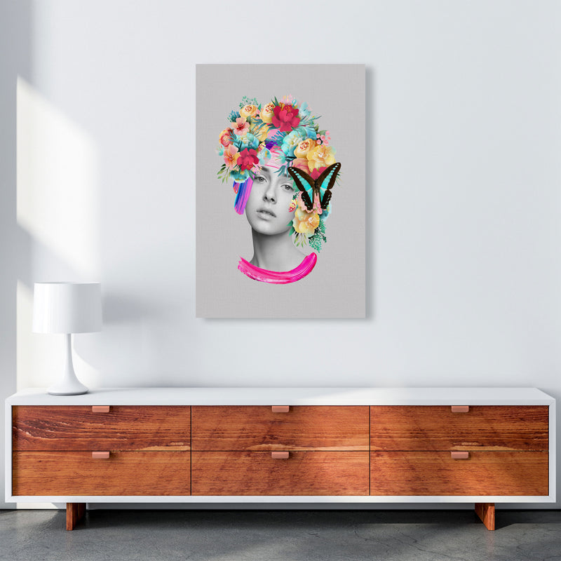 The Girl and the Butterfly Art Print by Seven Trees Design A1 Canvas