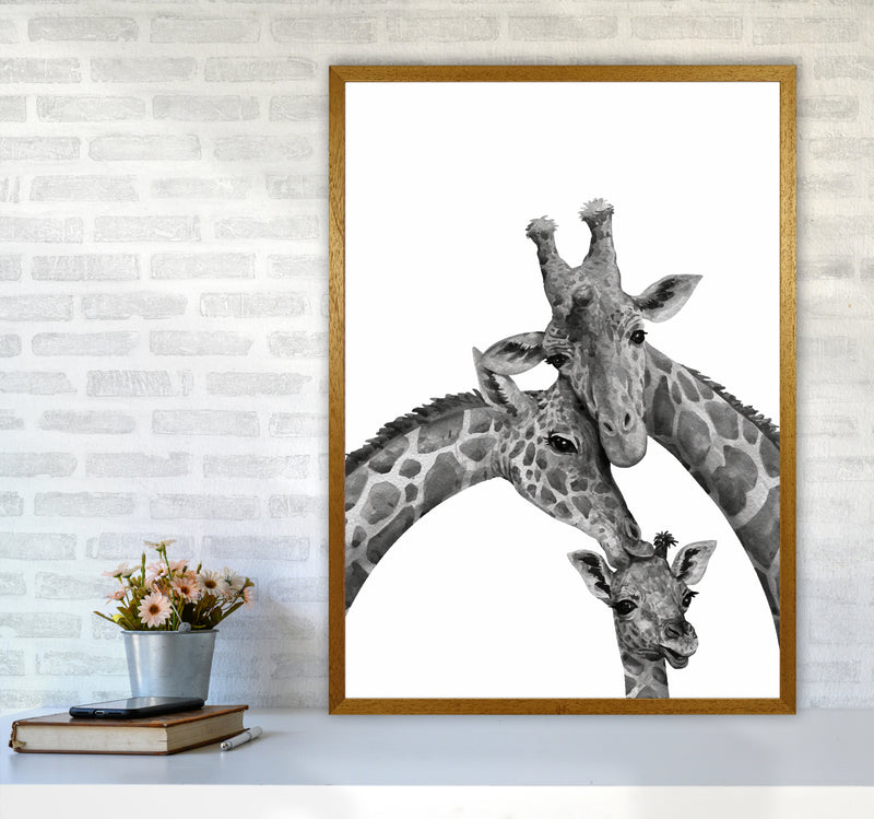 Giraffe Family Photography Art Print by Seven Trees Design A1 Print Only