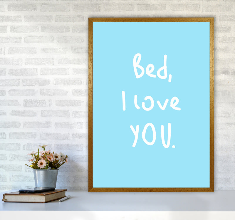 Bed I Love You Quote Art Print by Seven Trees Design A1 Print Only