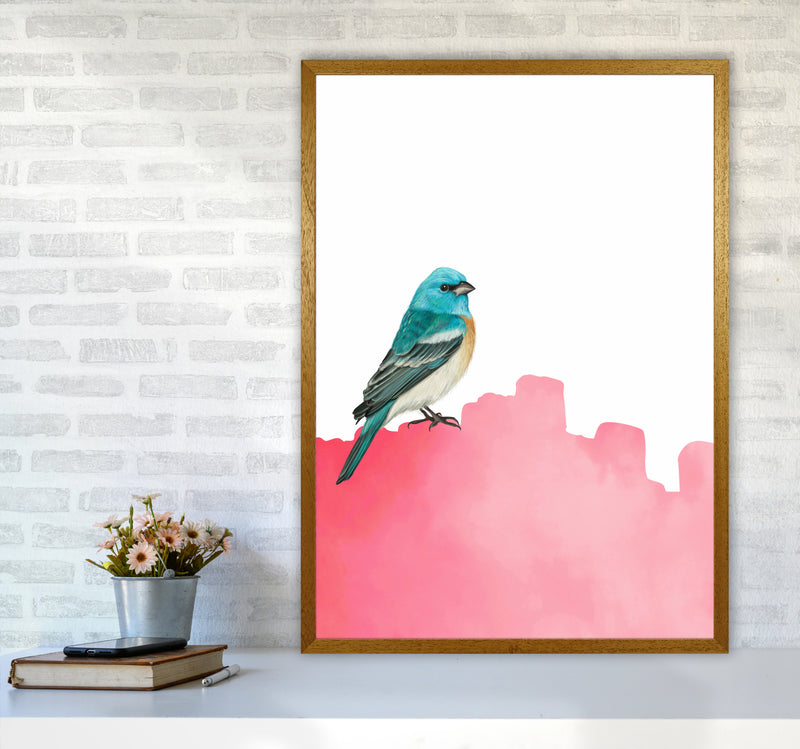 Bird Pink Art Print by Seven Trees Design A1 Print Only
