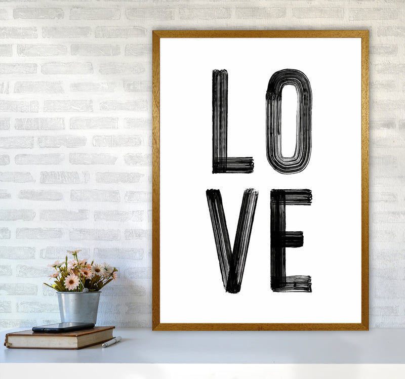 Love in Black Quote Art Print by Seven Trees Design A1 Print Only