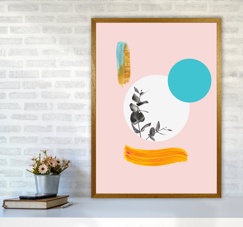 Modern Abstract Leaves Art Print by Seven Trees Design A1 Print Only