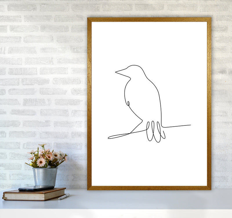 One Line Bird II Art Print by Seven Trees Design A1 Print Only