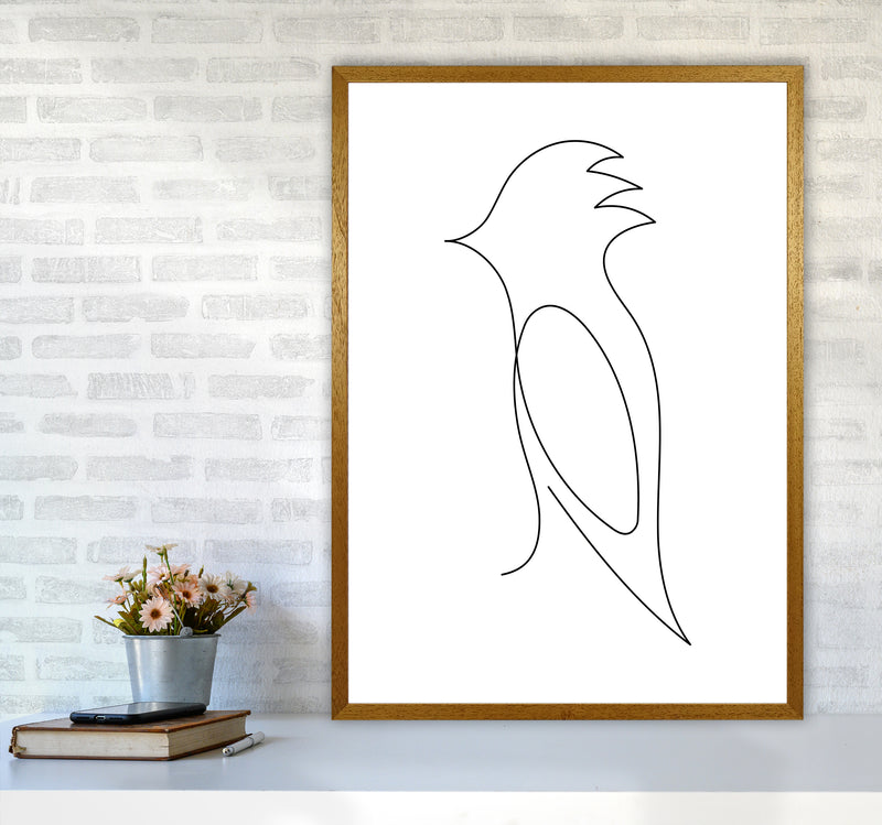 One Line Bird Art Print by Seven Trees Design A1 Print Only