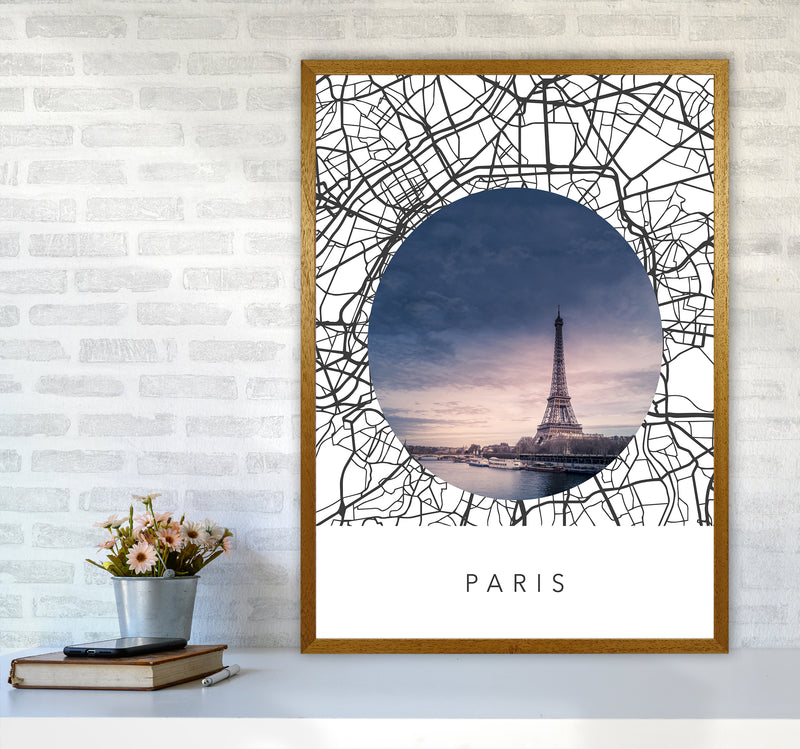 Paris Streets Collage Art Print by Seven Trees Design A1 Print Only