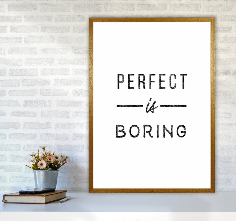 Perfect Is Boring Quote Art Print by Seven Trees Design A1 Print Only