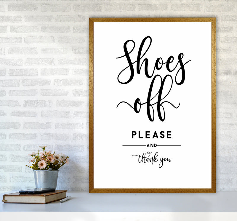 Shoes Off Quote Art Print by Seven Trees Design A1 Print Only
