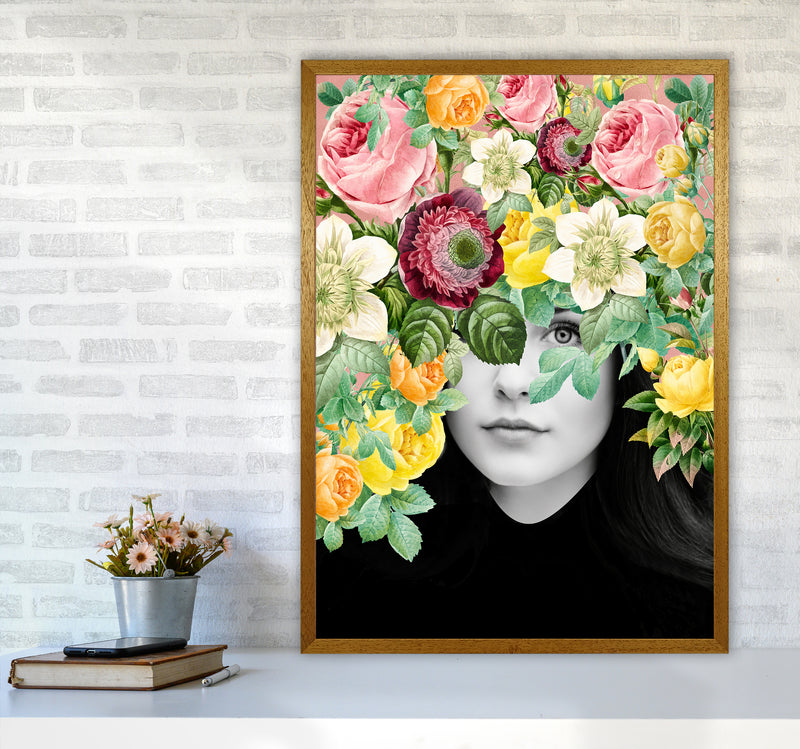 The Girl And The Flowers II Art Print by Seven Trees Design A1 Print Only