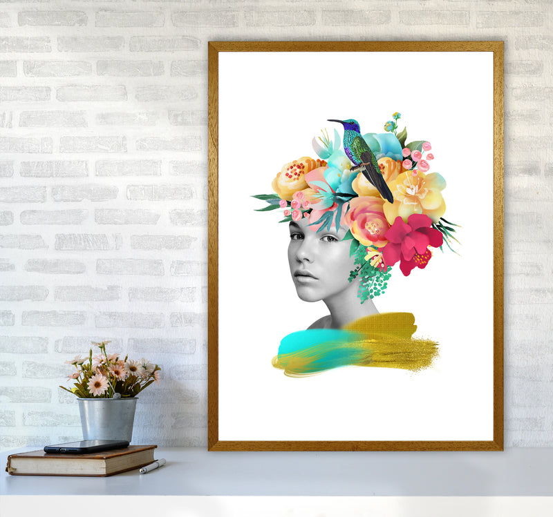The Girl And The Paradise Art Print by Seven Trees Design A1 Print Only