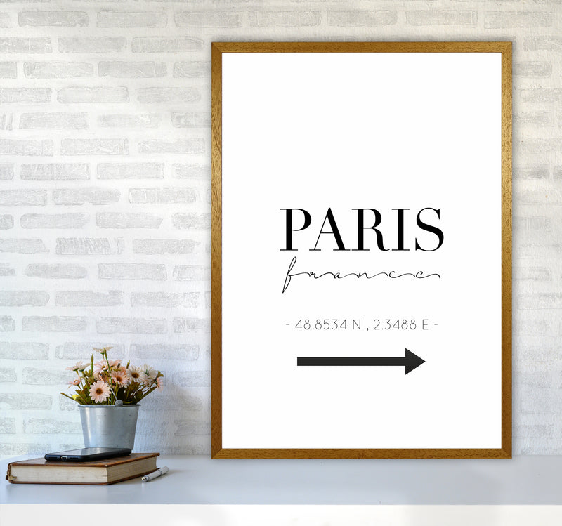 To Paris Sign Art Print by Seven Trees Design A1 Print Only