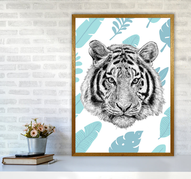 Tropical Tiger Animal Art Print by Seven Trees Design A1 Print Only