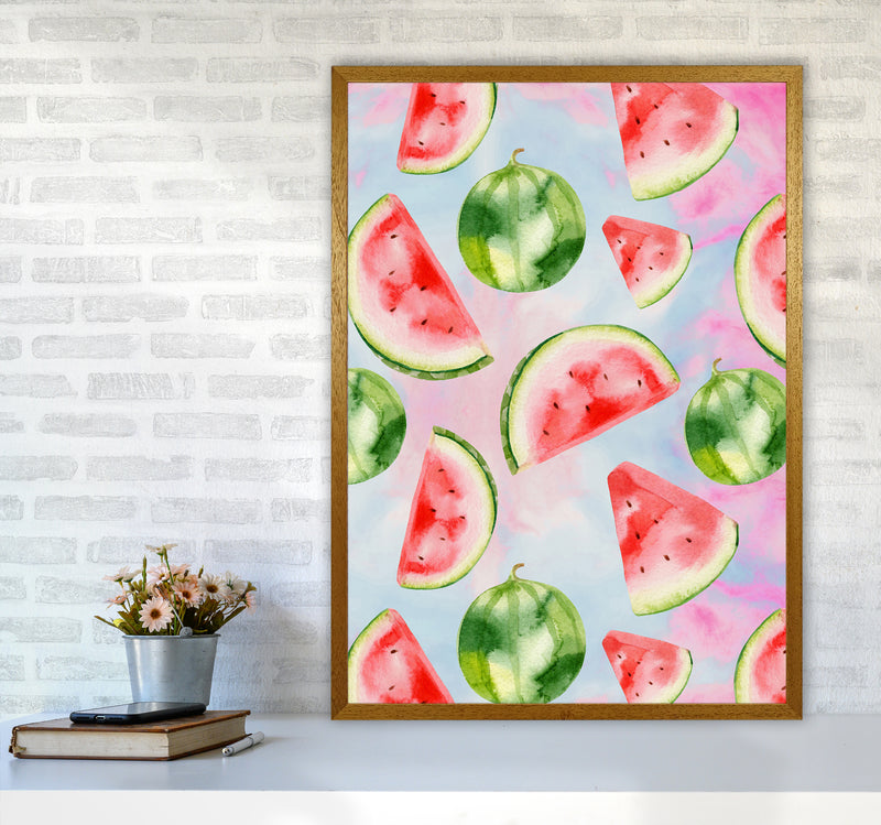 Watermelon in the Sky Kitchen Art Print by Seven Trees Design A1 Print Only
