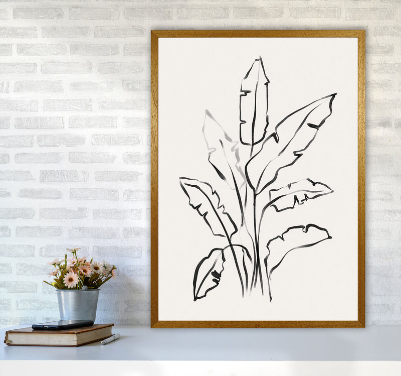 Banana Leafs Drawing Art Print by Seven Trees Design A1 Print Only