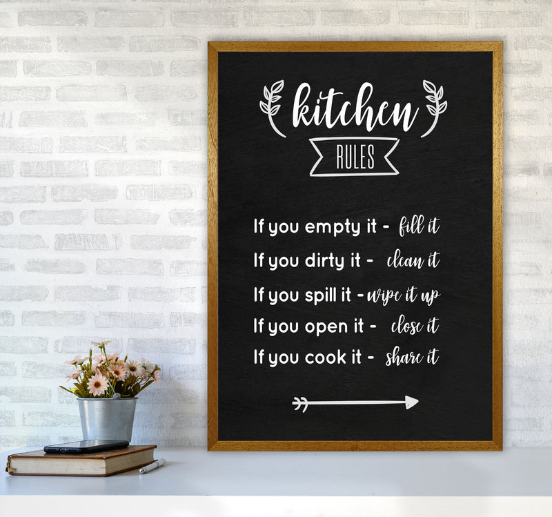 Kitchen rules Art Print by Seven Trees Design A1 Print Only