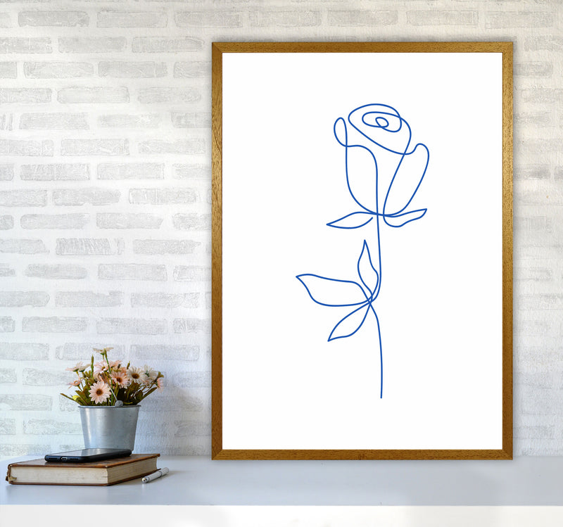 One Line Flower Art Print by Seven Trees Design A1 Print Only
