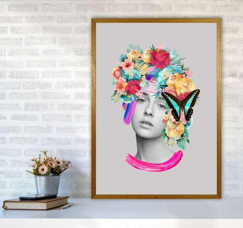 The Girl and the Butterfly Art Print by Seven Trees Design A1 Print Only