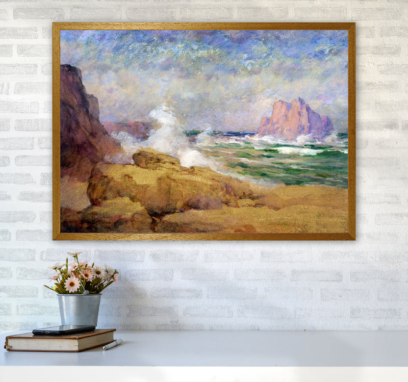 The Ocean and the Bay Painting Art Print by Seven Trees Design A1 Print Only