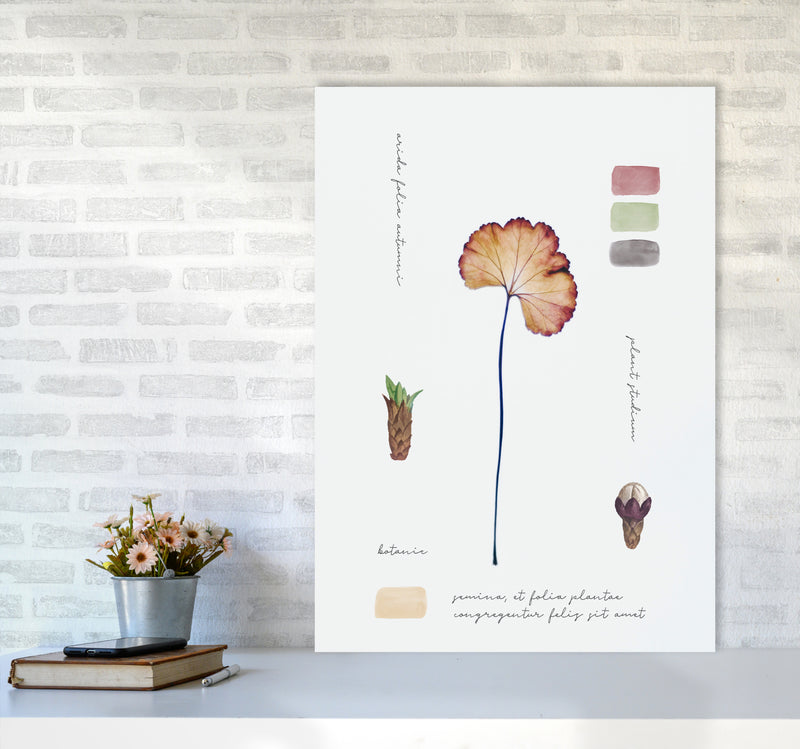 Botanic Notes Art Print by Seven Trees Design A1 Black Frame