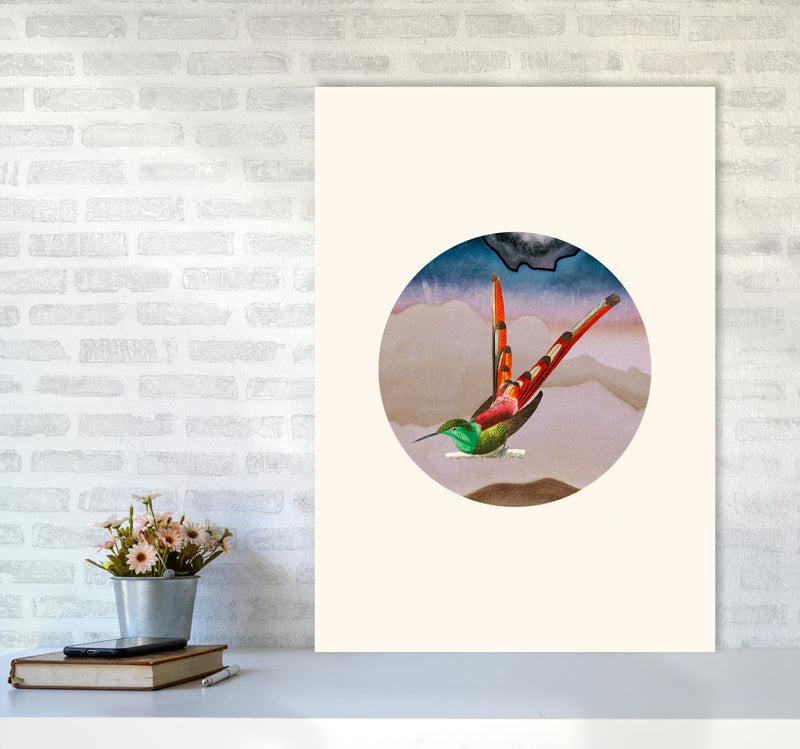 Bird Collage I Art Print by Seven Trees Design A1 Black Frame