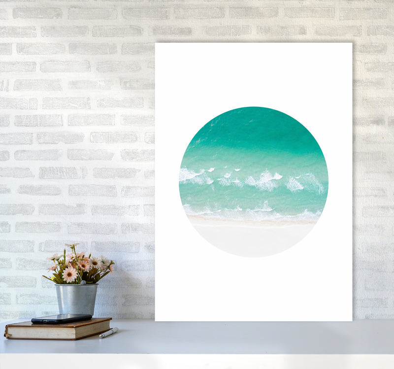 La Mar Beach Art Print by Seven Trees Design A1 Black Frame