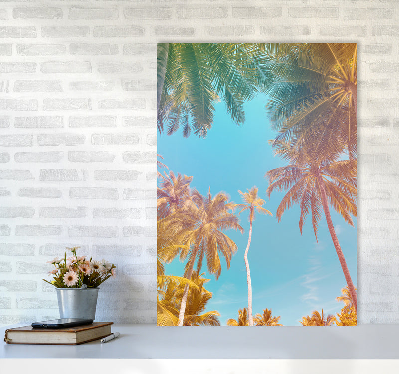 Palms Paradise Art Print by Seven Trees Design A1 Black Frame