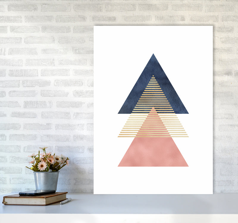 The Triangles Art Print by Seven Trees Design A1 Black Frame