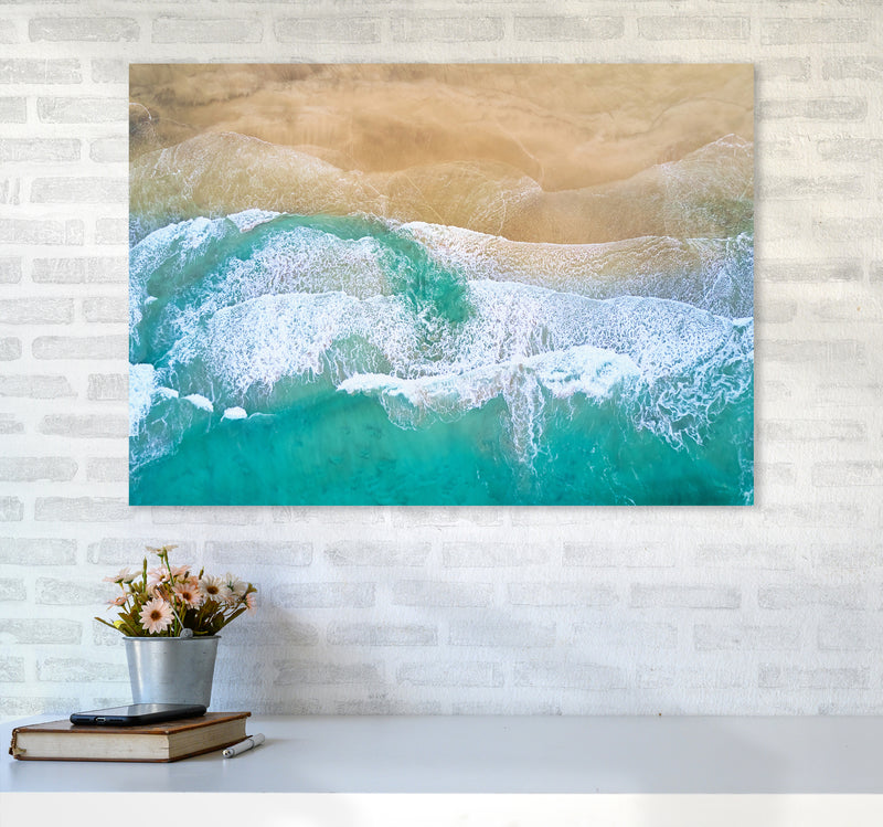 Waves From The Sky Landscape Art Print by Seven Trees Design A1 Black Frame