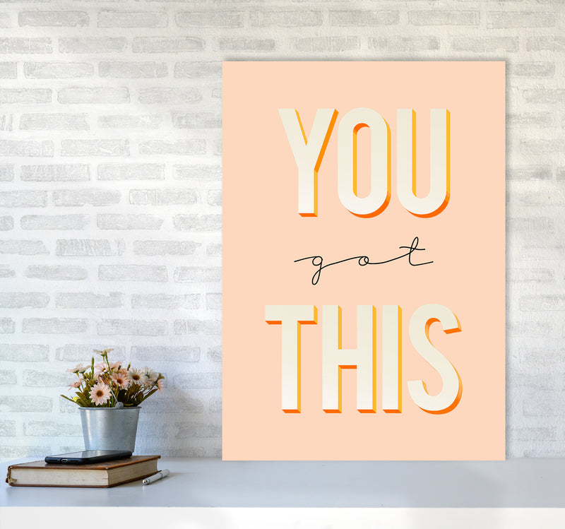 You Got This Quote Art Print by Seven Trees Design A1 Black Frame