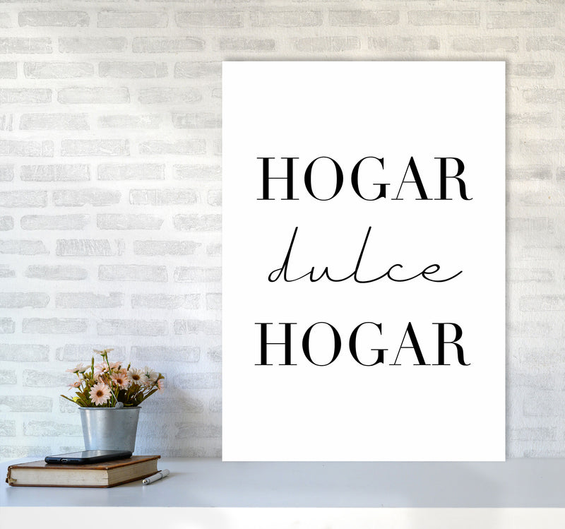 Home Sweet Home (spanish) Art Print by Seven Trees Design A1 Black Frame
